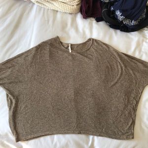 Loose taupe top